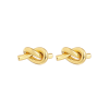 Minimalist Knot Design Silver Stud Earrings - Image 7