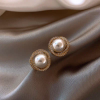 Fashion Dual Pearl Stud Earrings - Image 3