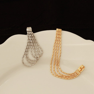 Gold-Plated Tassel Earrings